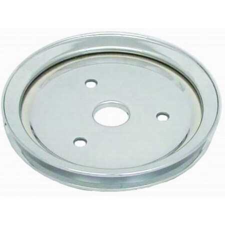 Racing Power SBC CHROME SINGLE GROOVE LOWER PULLEY SHORT WATER PUMP R9602